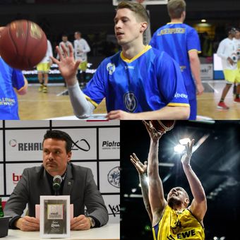 Saisonende für Thomas Klepeisz, Raoul Korner und Rašid Mahalbašić stehen im Play-off (c) Ernst Weiss (2), FIBA Europe (1)