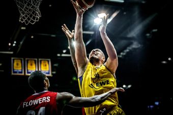 Rasid Mahalbasic ist Topscorer und bester Rebounder der EWE Baskets Oldenburg (c) FIBA Europe